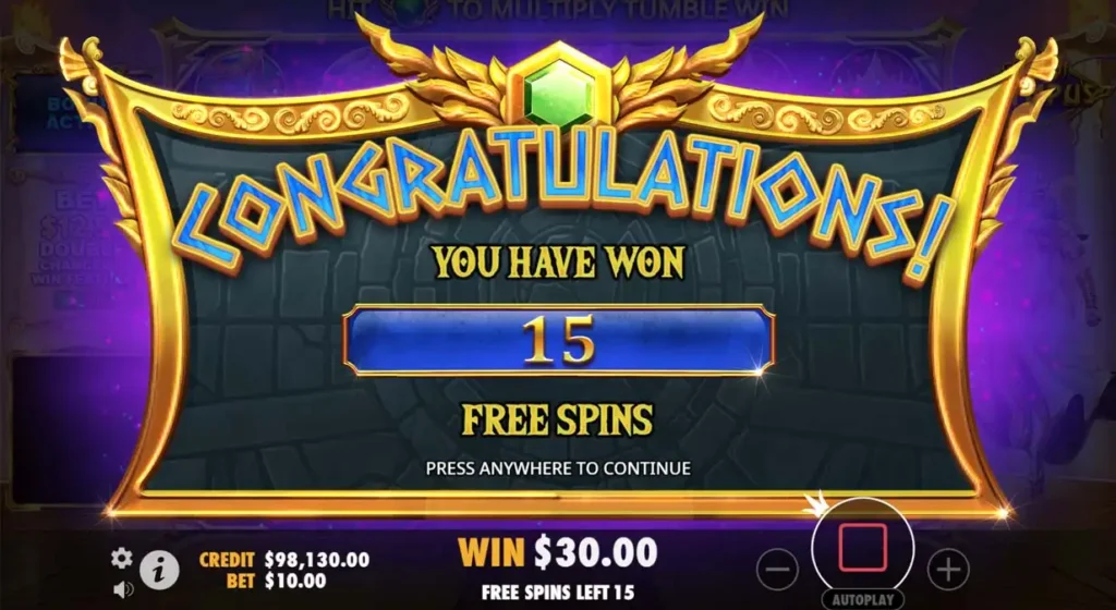 Gates of Olympus Free Spins