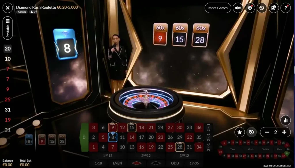 Live Ruleta s násobitelem - GameWize