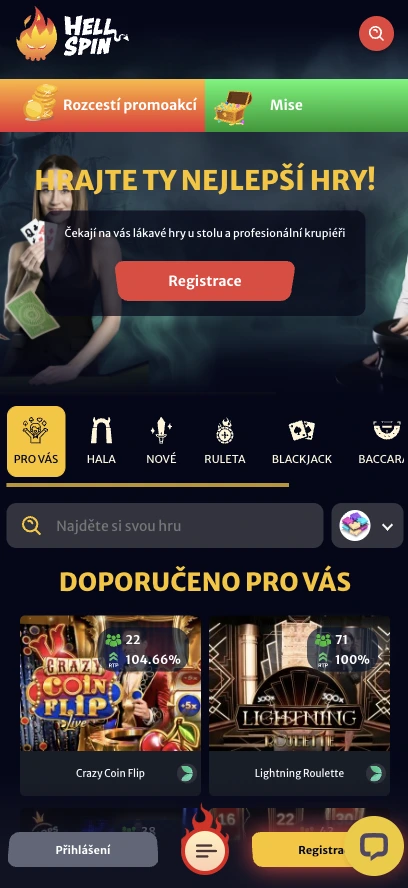 HellSpin Casino na mobilu – aplikaci nepotřebujete