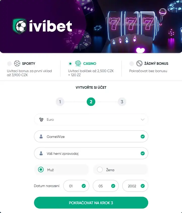 Ivibet Registrace