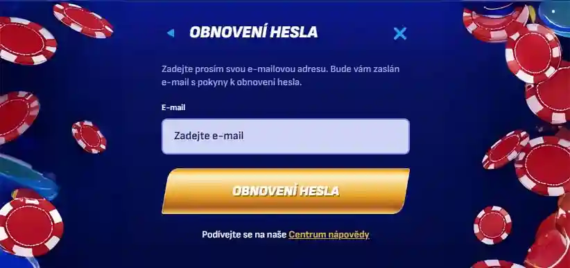 Wonaco obnovení hesla - GameWize