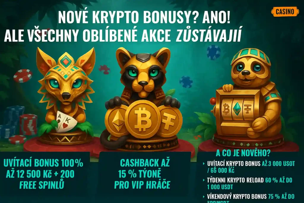 Spinanga krypto bonusy jako doplněk