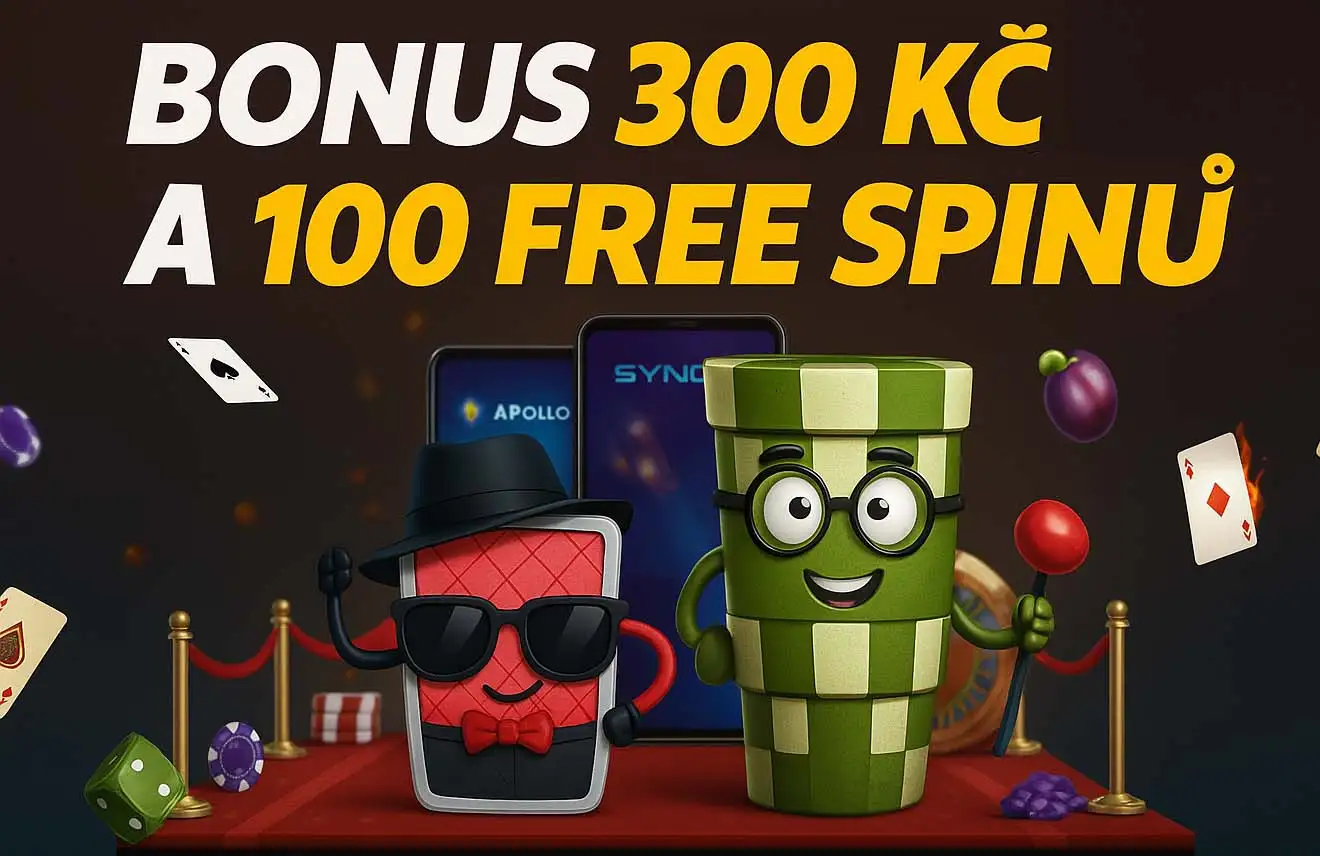 Sazka Bonus 300 Kč + 100 Free Spinů