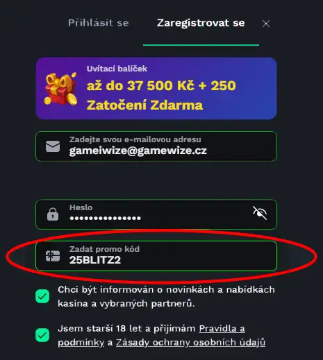 Betonred registrace