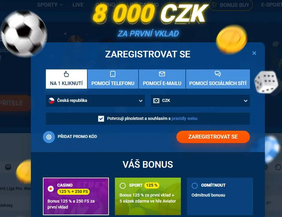 Mostbet casino registrace