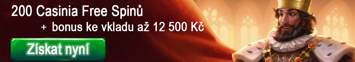 Casinia casino banner bonus za registraci