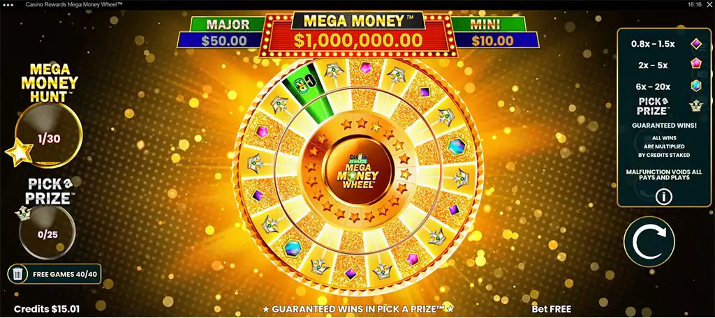 Casino Classic - šance vyhrát 1 000 000 €