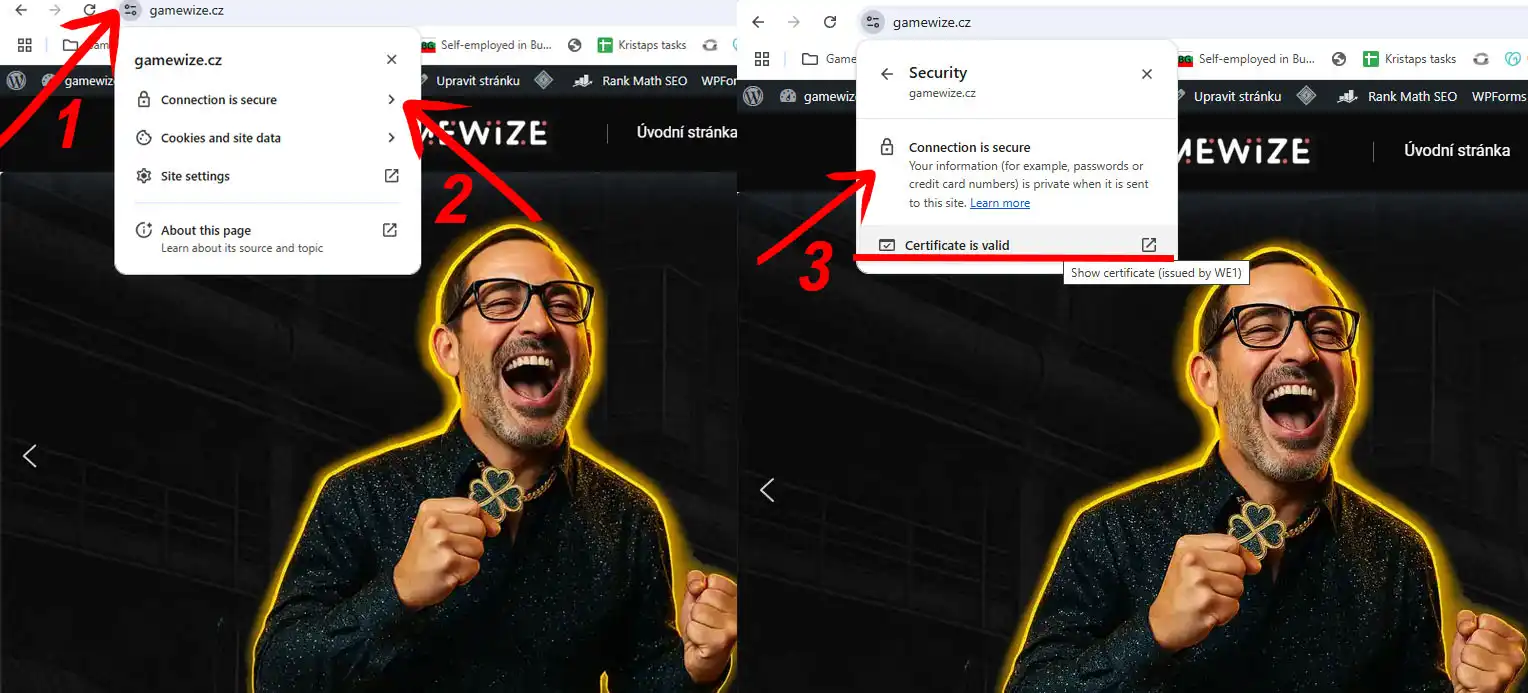 Jak zkontrolovat certifikat webu