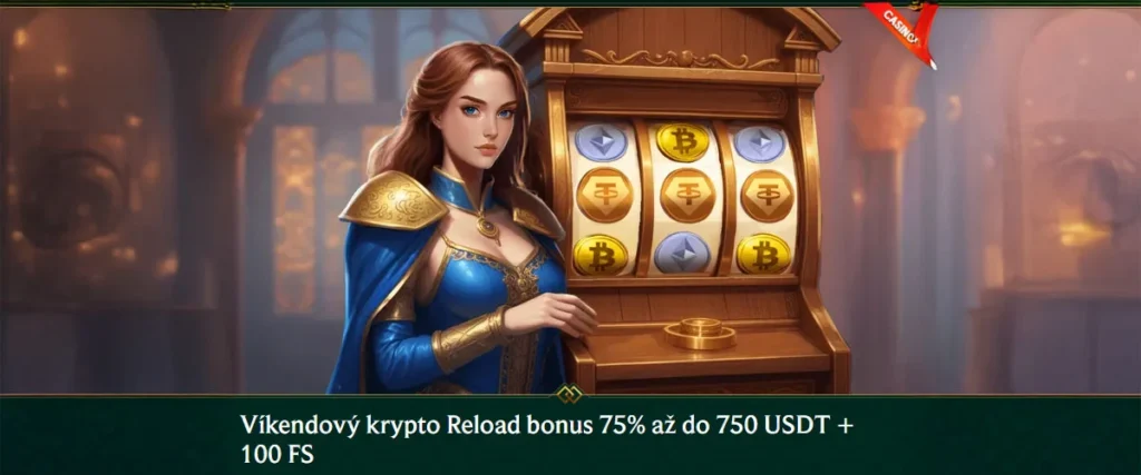 Casinia reload bonus 75 %
