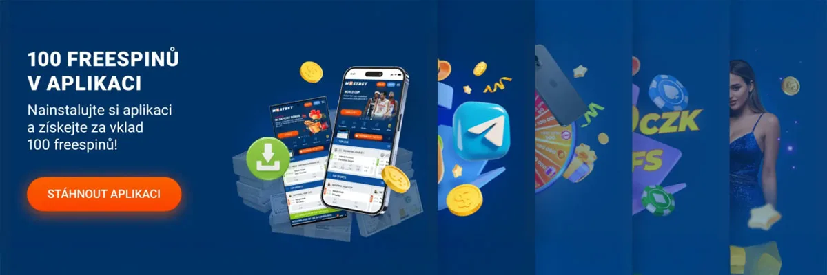 Mostbet 100 otoček za instalaci