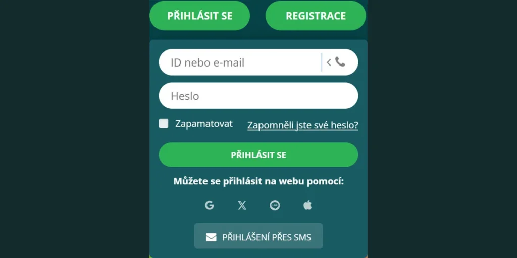 Online přihlášení do kasina