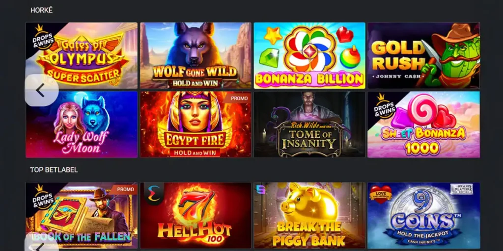 Nabídka online výherních automatů