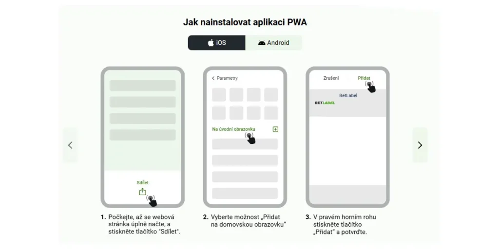 Mobilní verze kasina pro iOS
