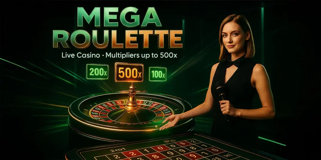 Senzační online Mega Roulette