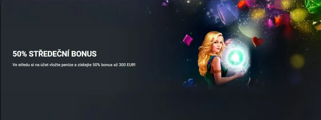 50 % bonus pro každou středu