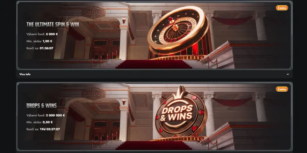 Casino turnaje o skutečné výhry