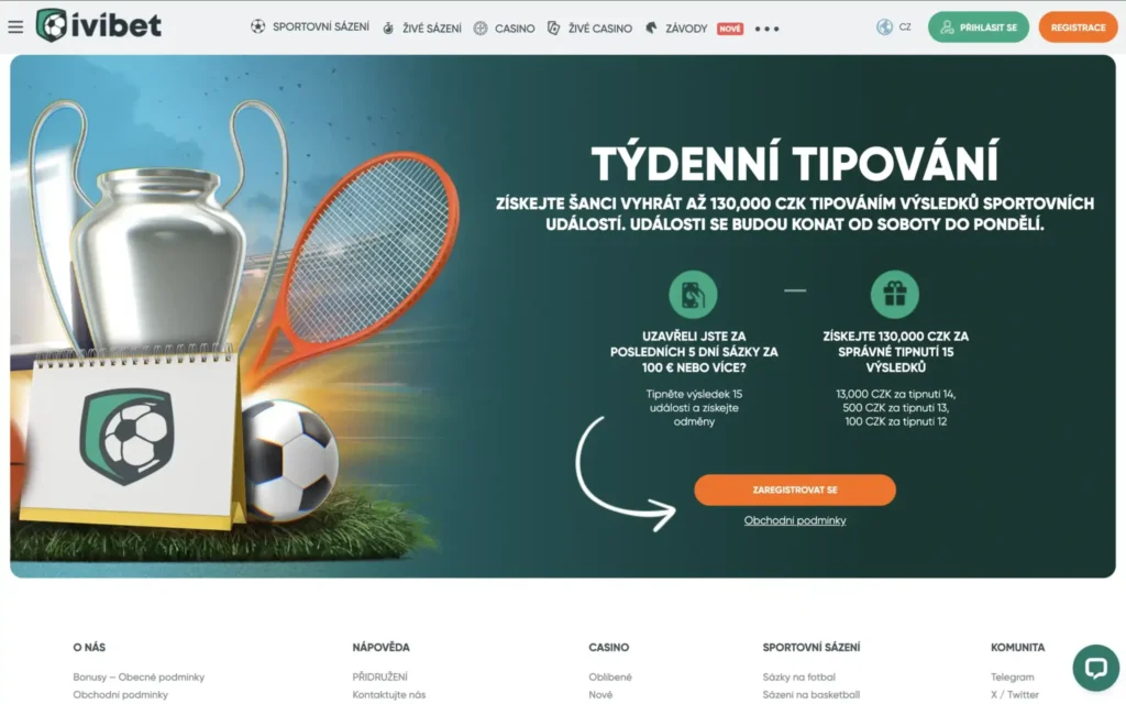 Pravidla a podmínky Týdenního tipování