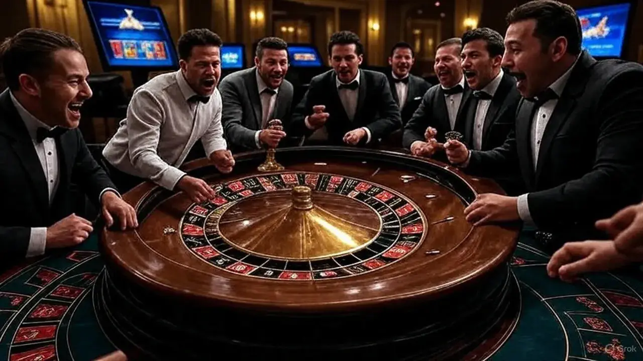 Hráči hrající ruletu.