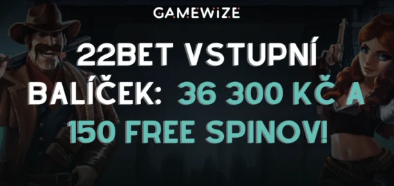 👑 22Bet Vstupní Balíček – Získejte až 36 300 Kč a 150 volných zatočení!
