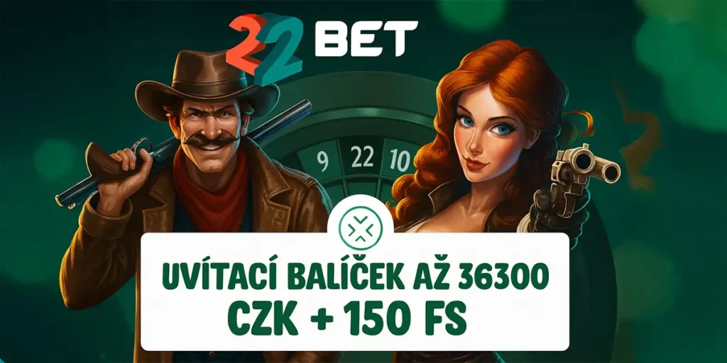 22Bet vstupní bonus za registraci