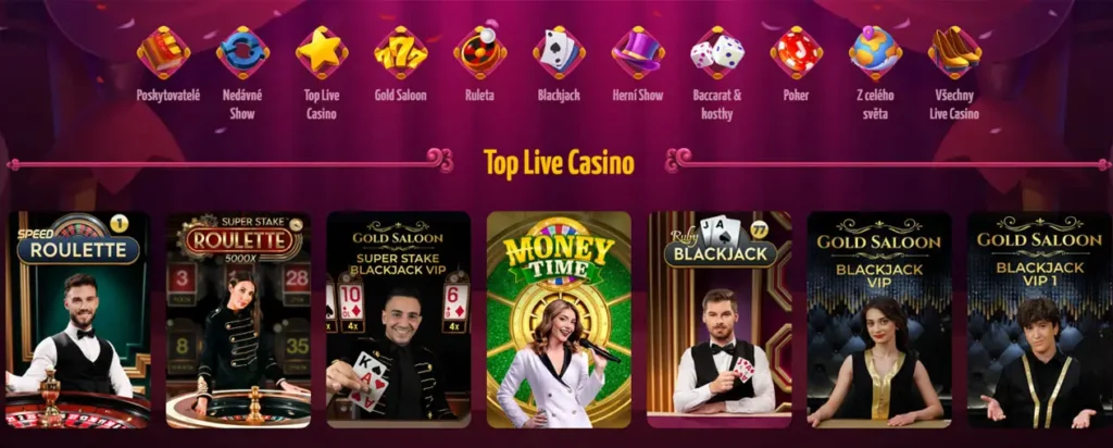 Ruleta a blackjack naživo