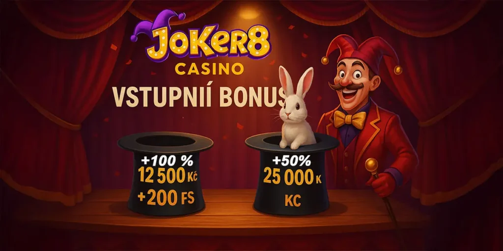 Joker8 vstupní bonus za registraci