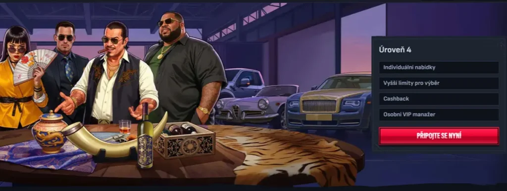 VIP výhody v Mafia Casino