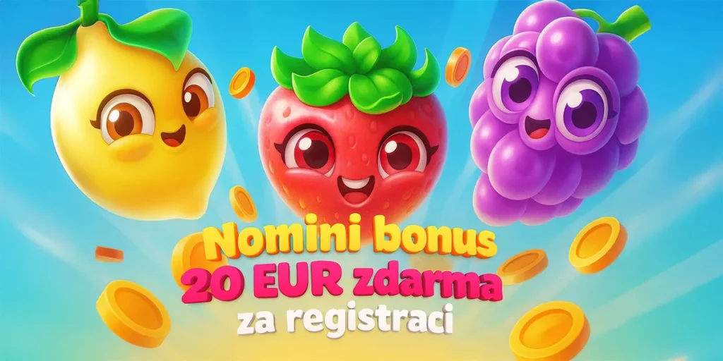 Nomini bonus 20 eur zdarma za registraci