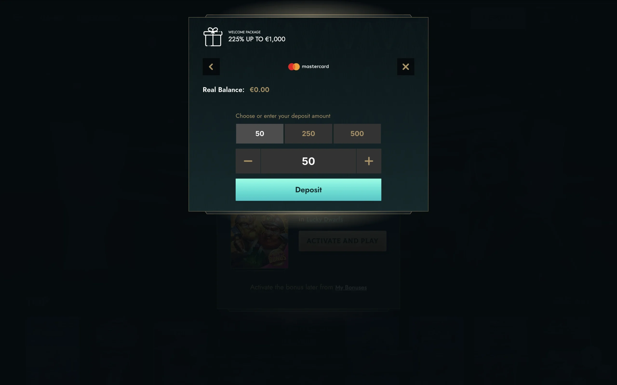 Dolly casino vklad přes Mastercard