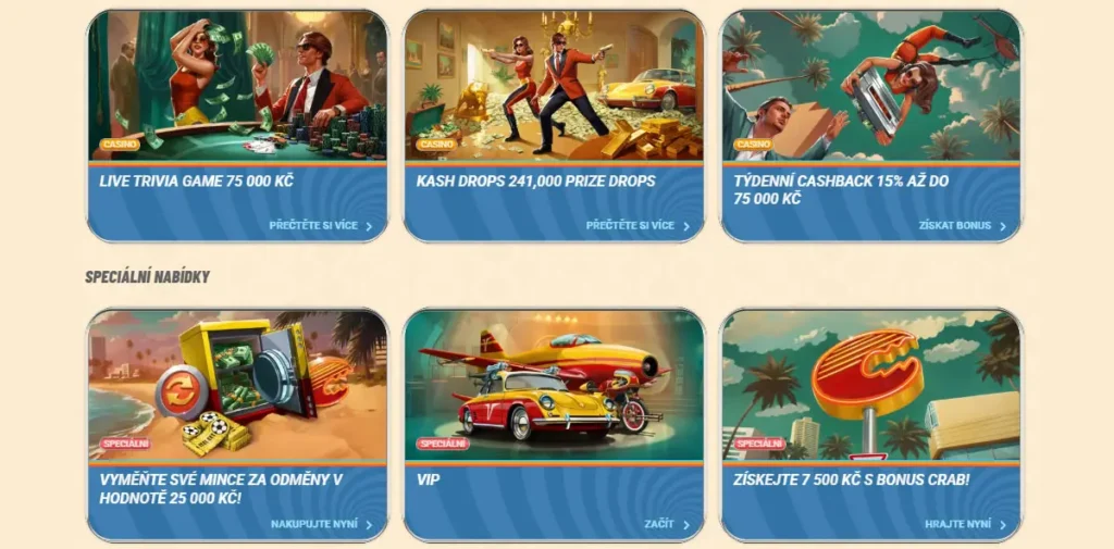 Senzační online casino bonusy 