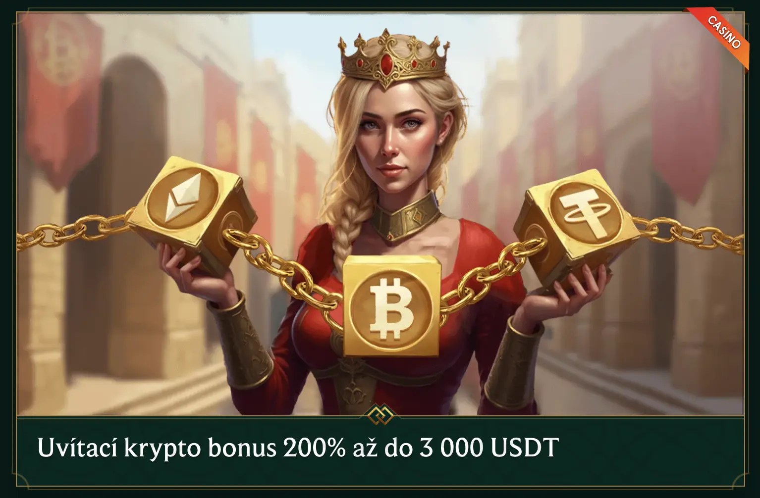 Casinia Crypto Bonus