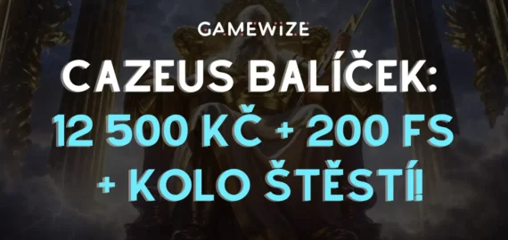 🏛️ Cazeus balíček pro nováčky: Vstupte na Olymp a získejte až 18 500 Kč + 175 free spinů a zatočení na Kole štěstí!
