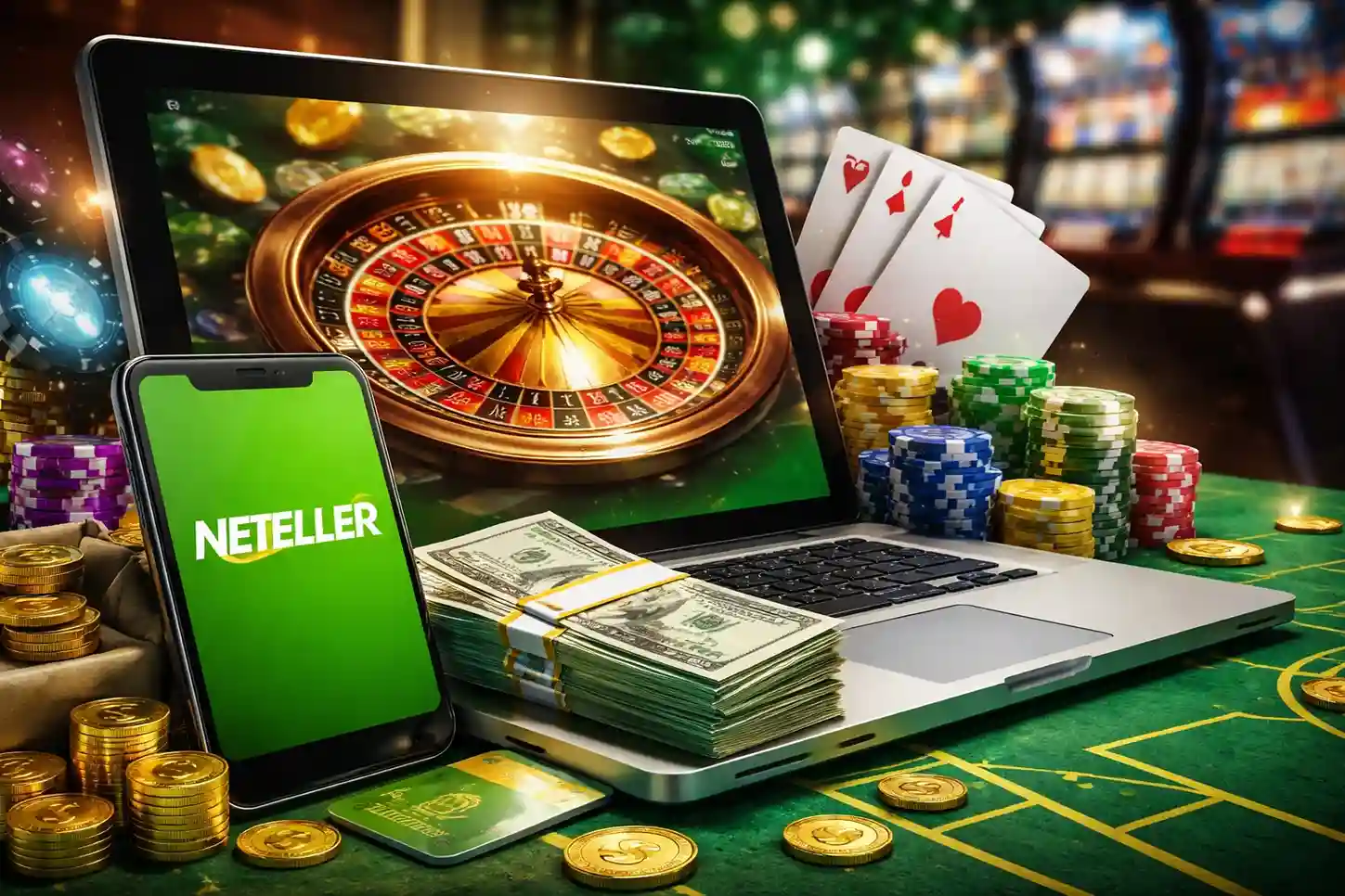 Výběr z online kasina přes Neteller