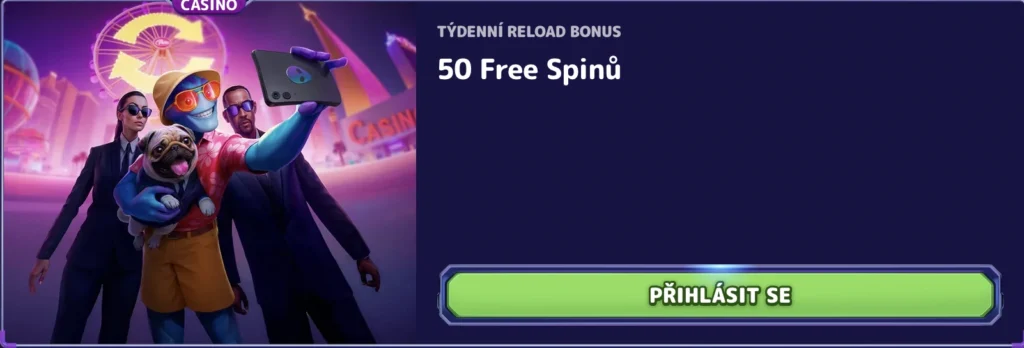 Týdenní reload bonus v casinu Alf
