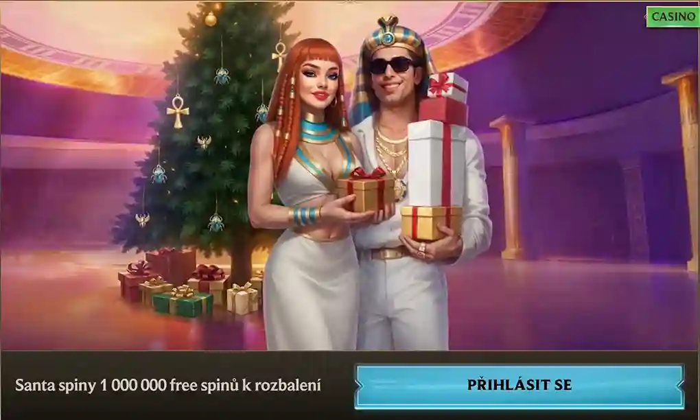 Santa spiny 1 000 000 free spinů k rozbalení