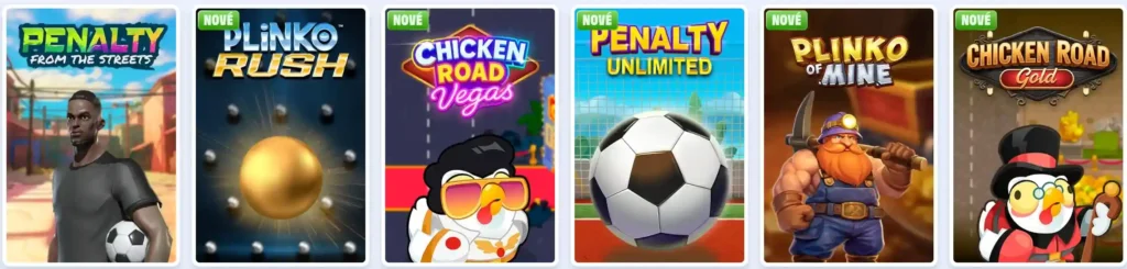 Instantní, Crash hry a stírací losy v OnlySpins