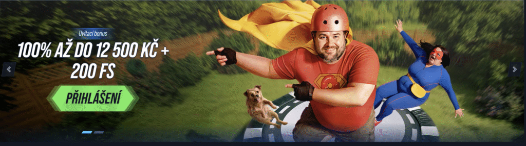 Uvítací bonus v kasinu VegasHero 100% až do 12 500 Kč + 200 FS