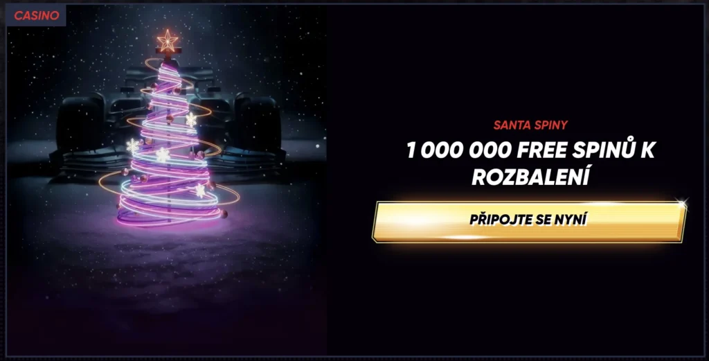 Santa spiny: milion free spinů od Ježíška