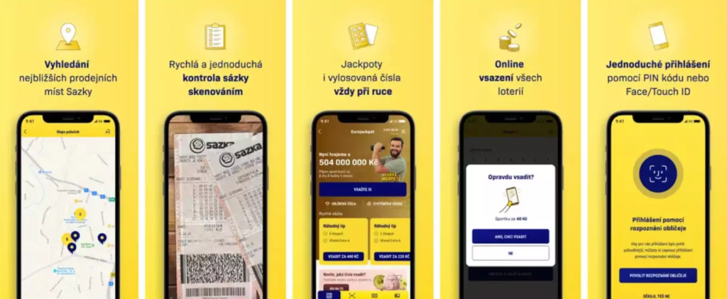 Sazka aplikace - bonusy