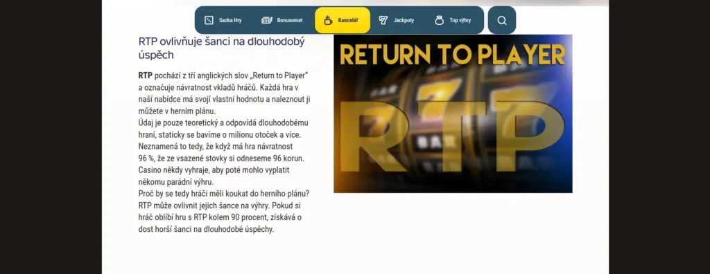 Sazka hry automaty RTP