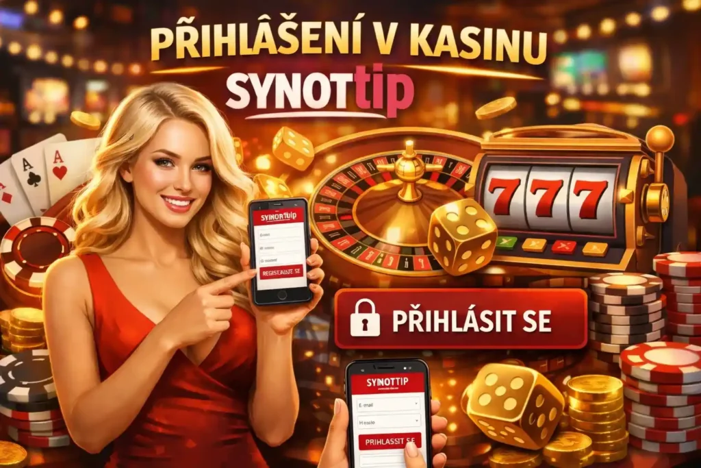 Přihlášení v kasinu Synottip