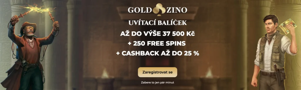 Goldzino Casino uvítací bonus