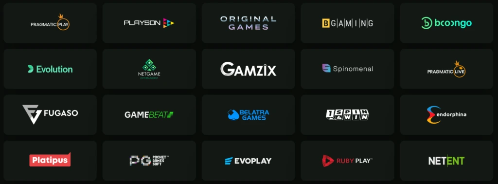 Goldzino Casino poskytovatelé