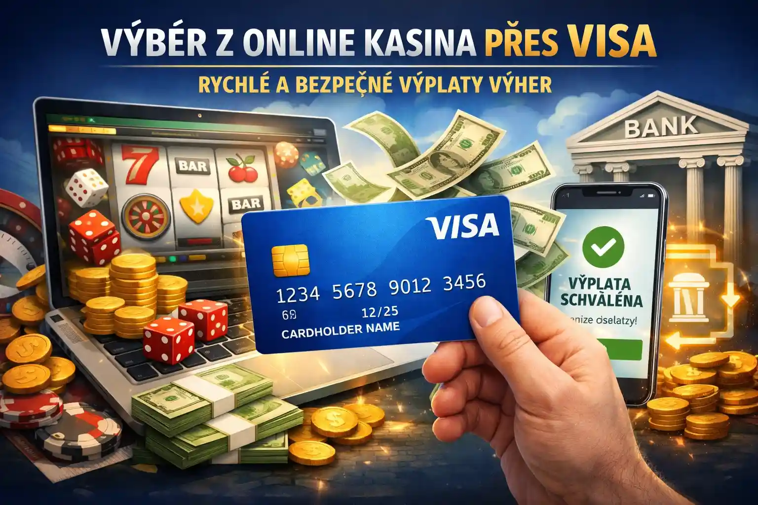 Výběr z online kasina přes Visa, rchlé a bezpečné výplaty výher