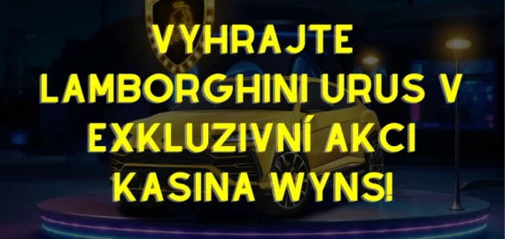 Jezděte stylově: Vyhrajte Lamborghini Urus v exkluzivní akci kasina Wyns!