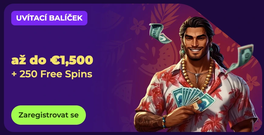 Uvítací balíček v kasinu Gambloria