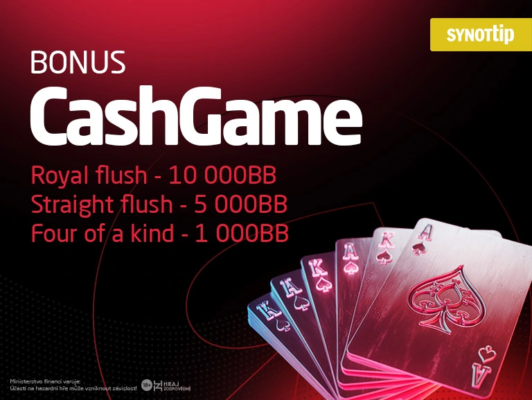 Cash Game (kešovky) - Synottip poker
