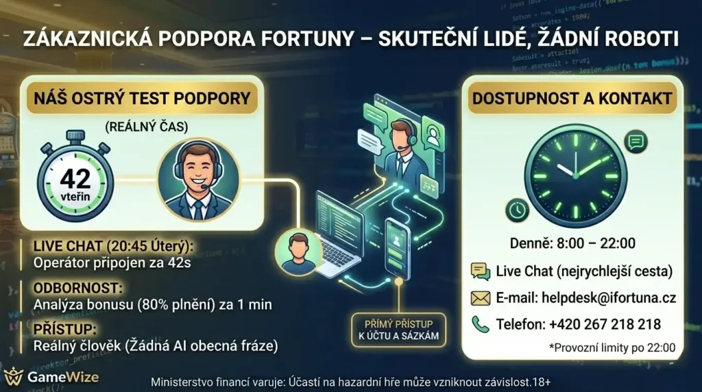 Zákaznická podpora Fortuny