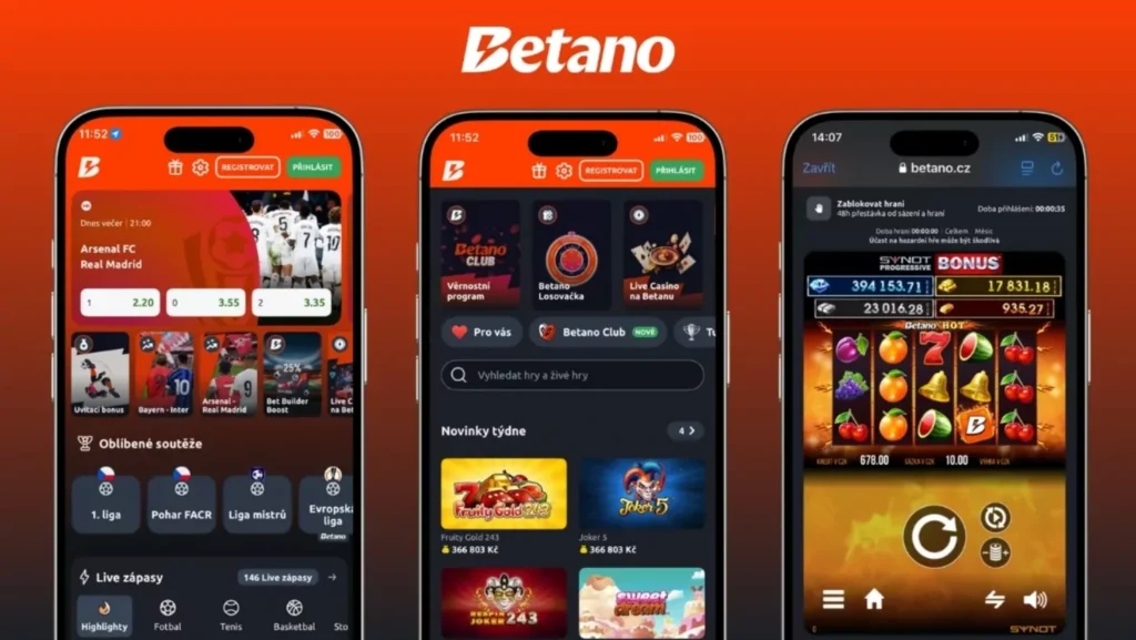 Betano registrace mobil