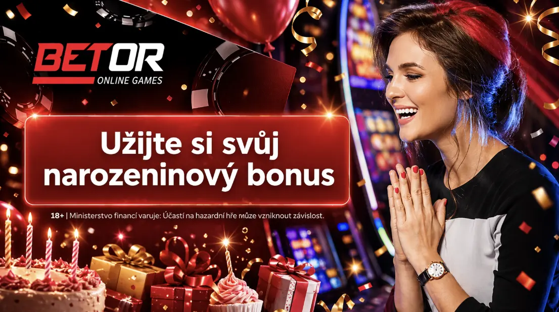 Betor narozeninový bonus – Čistá hotovost bez podmínek